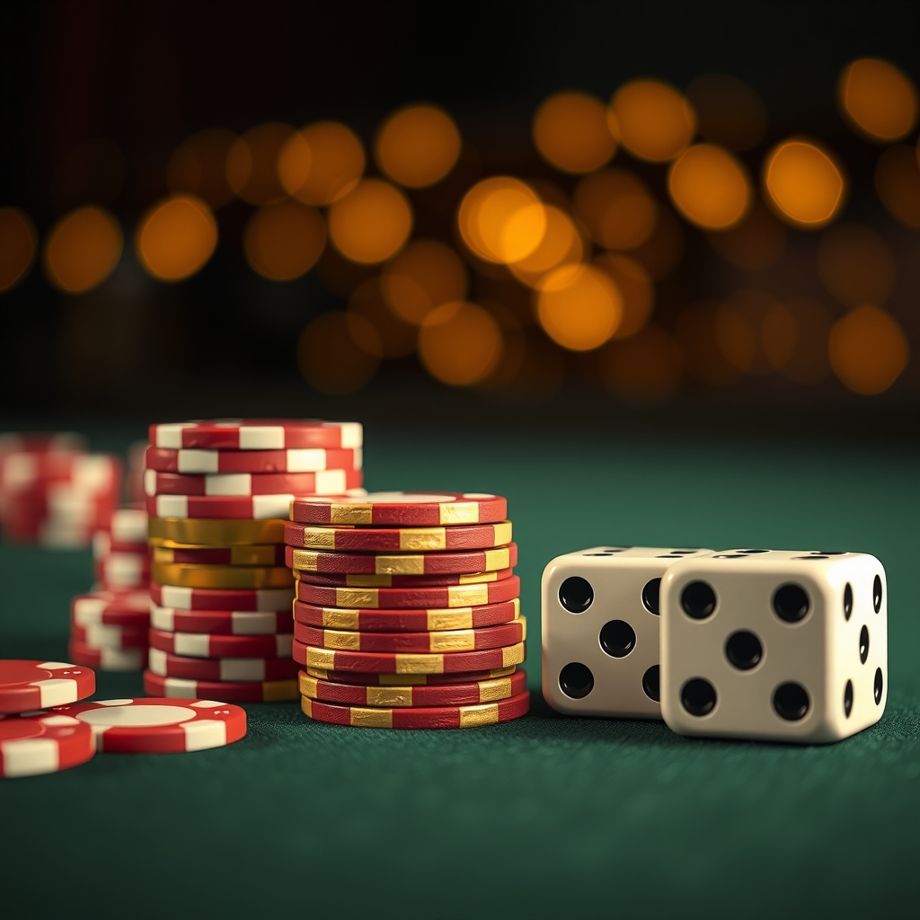 Roulette e chip da casinò, siti scommesse non AAMS